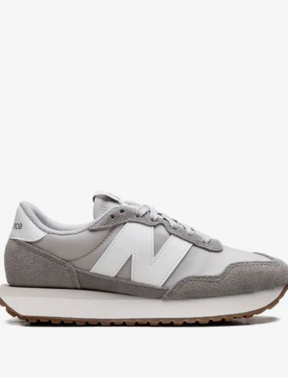 New Balance Women's Sneakers in Light Gray and White